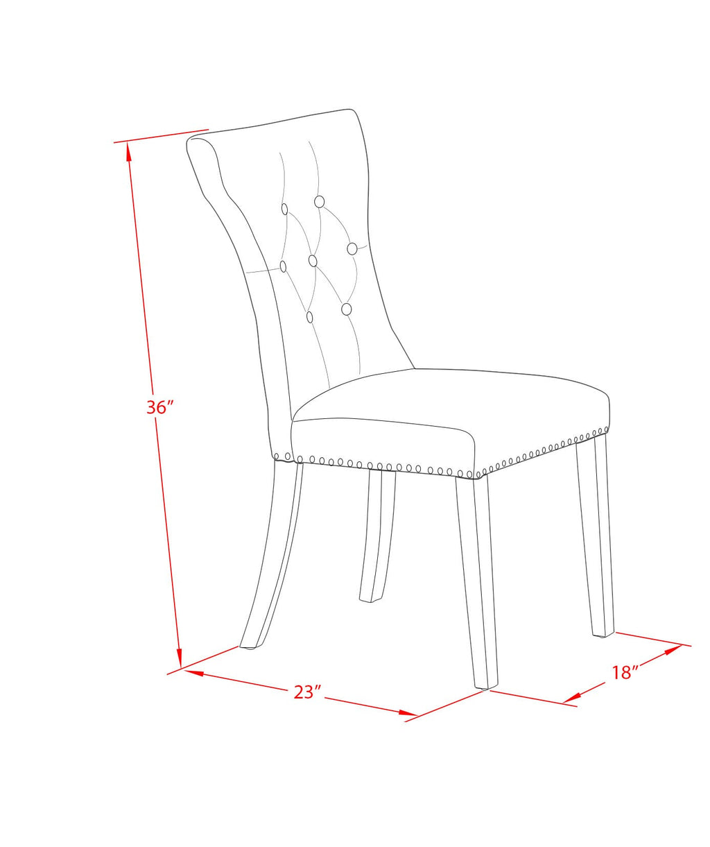 East West Furniture V026GA235-7 7 Piece Dinette Set Consist of a Rectangle Dining Room Table with V-Legs and 6 Doeskin Linen Fabric Parsons Dining Chairs