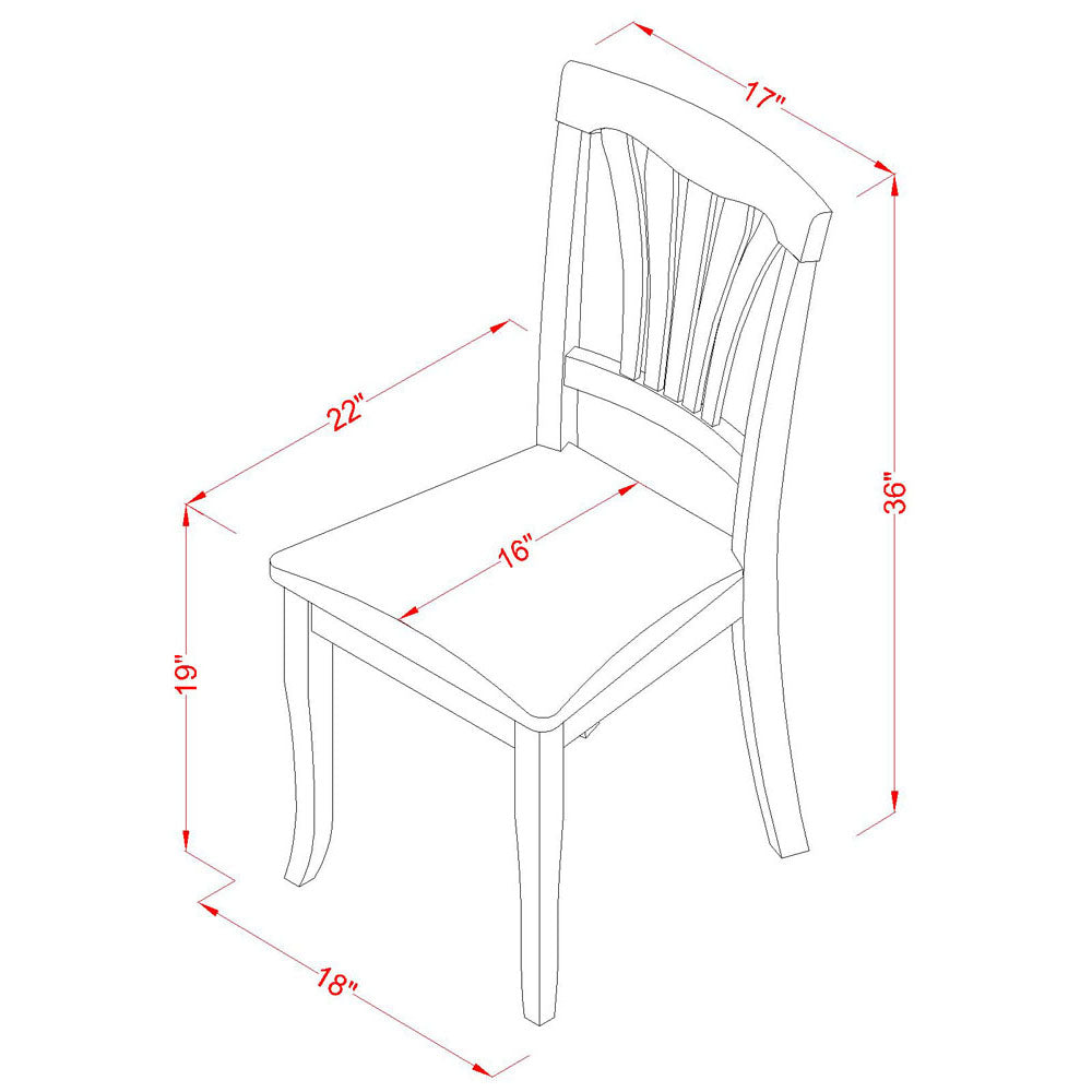 East West Furniture QUAV5-BCH-LC 5 Piece Dinette Set Includes a Rectangle Dining Room Table with Butterfly Leaf and 4 Faux Leather Upholstered Dining Chairs, 40x78 Inch, Black & Cherry