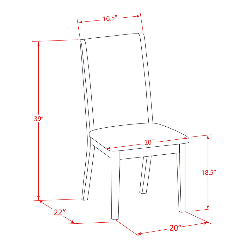 East West Furniture V096LA015-7 7 Piece Modern Dining Table Set Consist of a Rectangle Wooden Table with V-Legs and 6 Baby Blue Linen Fabric Parson Dining Chairs, 36x60 Inch, Multi-Color