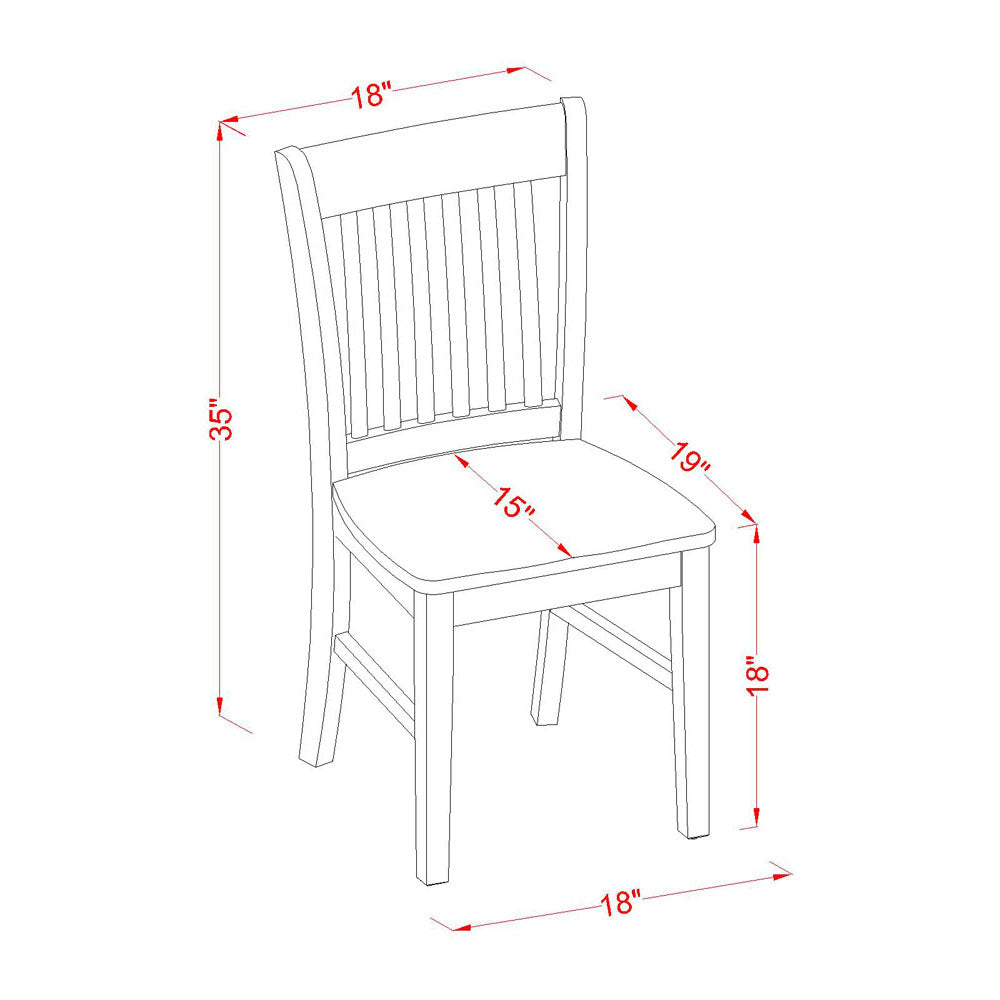 East West Furniture DMNF3-LWH-W 3 Piece Dining Set Contains a Round Dining Room Table with Dropleaf and 2 Kitchen Chairs, 42x42 Inch, Linen White