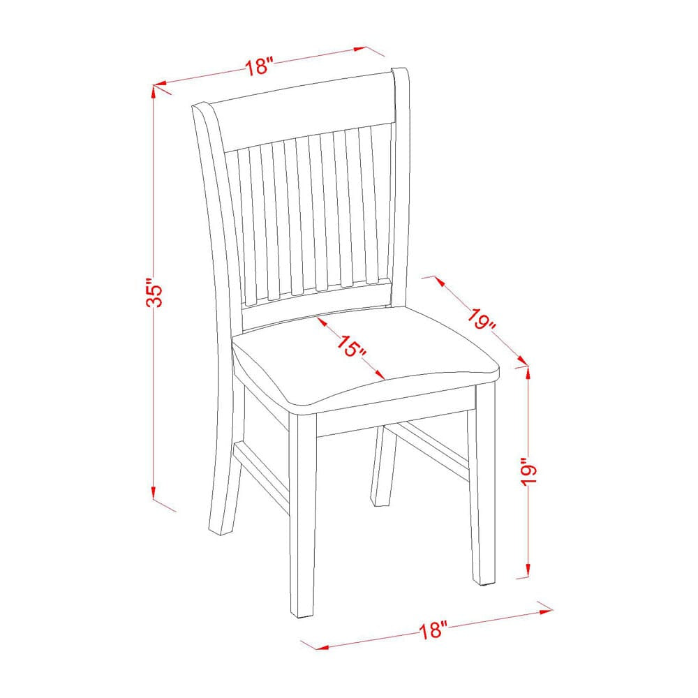 East West Furniture MZNO3-MAH-C 3 Piece Dinette Set for Small Spaces Contains a Rectangle Dining Table with Dropleaf and 2 Linen Fabric Dining Room Chairs, 36x54 Inch, Mahogany