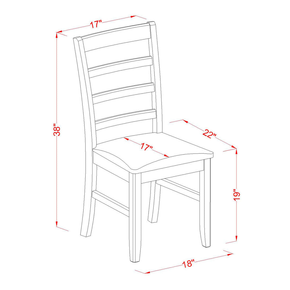 East West Furniture LGPF7-BCH-C 7 Piece Kitchen Table & Chairs Set Consist of a Rectangle Wooden Table with Butterfly Leaf and 6 Linen Fabric Dining Chairs, 42x84 Inch, Black & Cherry